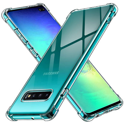 Samsung Galaxy S10+ G975 tok, Techsuit, Ütésálló Átlátszó, Átlátszó