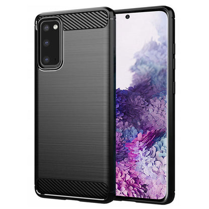 Case for Samsung Galaxy S20 5G G981 / S20 G980, Techsuit, Carbon, Black