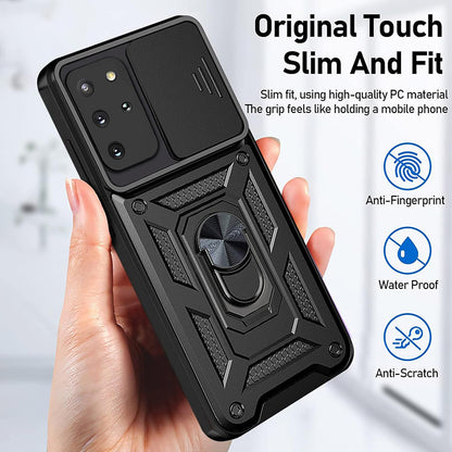 Tok Samsung Galaxy S20+ 5G G986 / S20+ G985, Techsuit, CamShield, Fekete