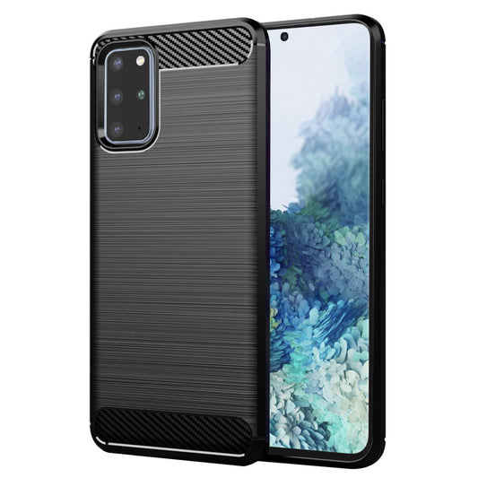 Tok Samsung Galaxy S20+ 5G G986 / S20+ G985-hez, Techsuit, Karbon, Fekete