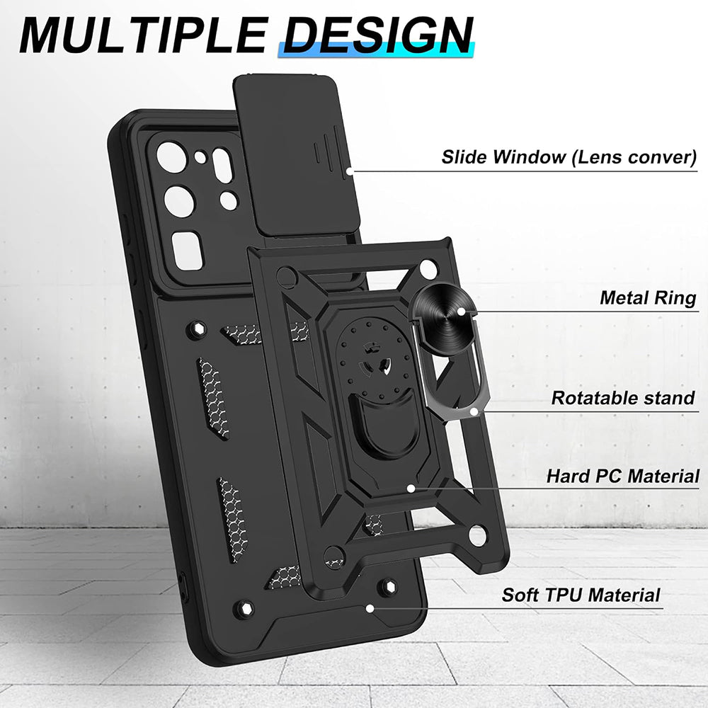 Tok Samsung Galaxy S20 Ultra 5G G988 / S20 Ultra G988, Techsuit, CamShield, Fekete