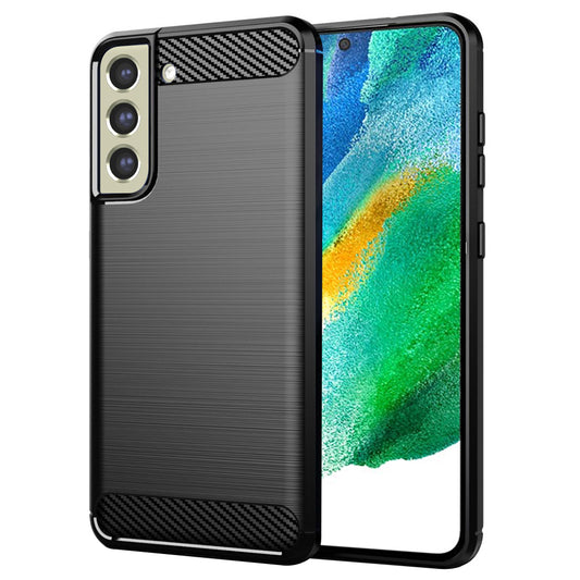 Tok Samsung Galaxy S21 FE 5G G990-hez, Techsuit, Karbon, Fekete