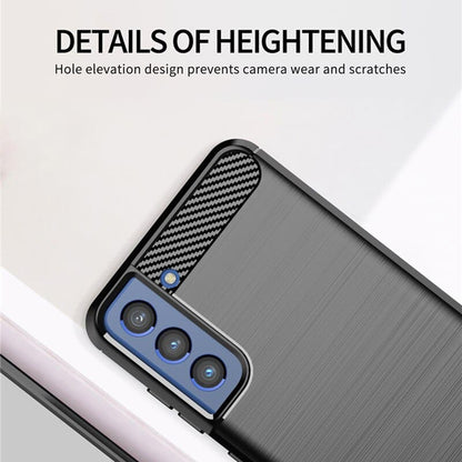 Tok Samsung Galaxy S21 FE 5G G990-hez, Techsuit, Karbon, Fekete