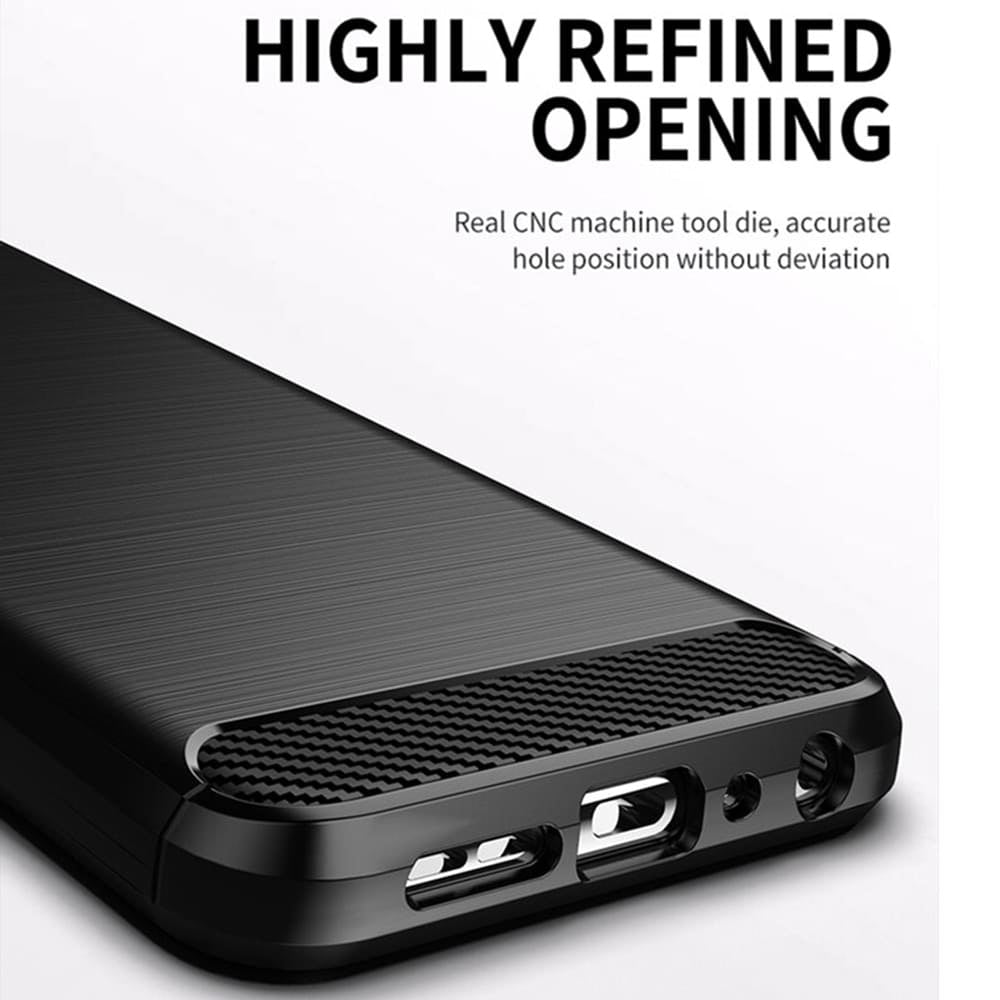 Tok Samsung Galaxy S21 FE 5G G990-hez, Techsuit, Karbon, Fekete