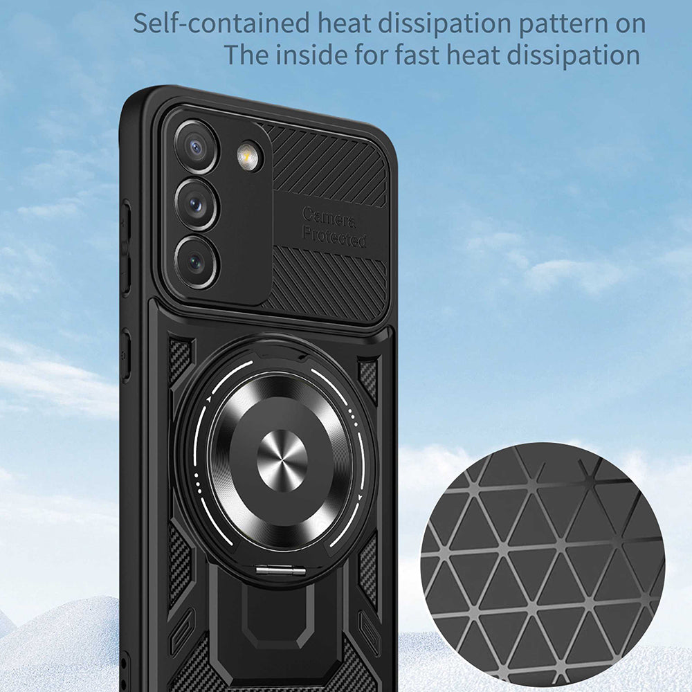 Tok Samsung Galaxy S21 FE 5G G990-hez, Techsuit, RuggedCam, Kék