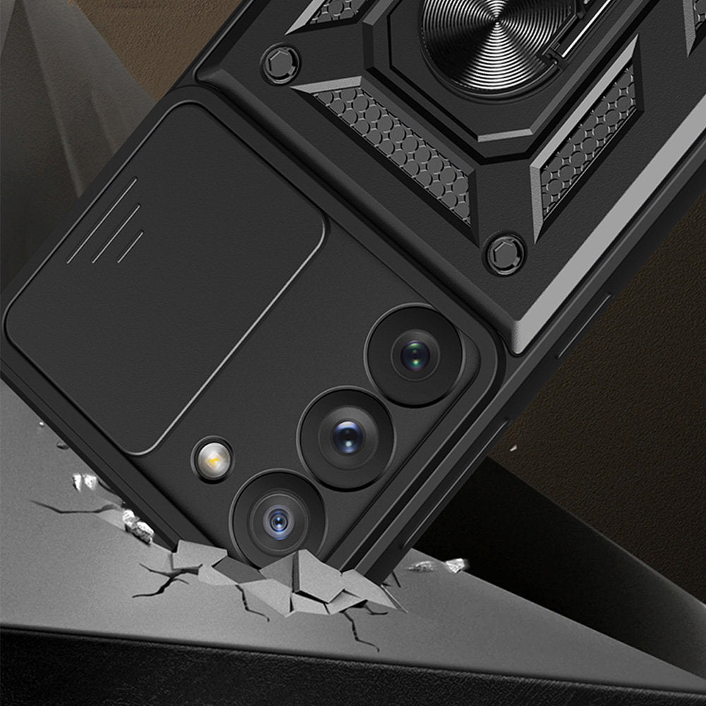 Case for Samsung Galaxy S22 5G S901, Techsuit, CamShield, Black