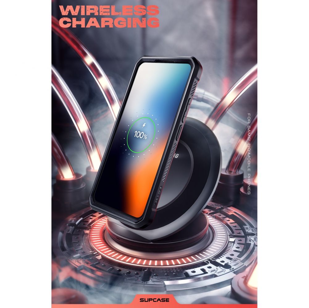 Tok a Samsung Galaxy S22+ 5G S906-hoz, Supcase, Unicorn Beetle Pro, Fekete