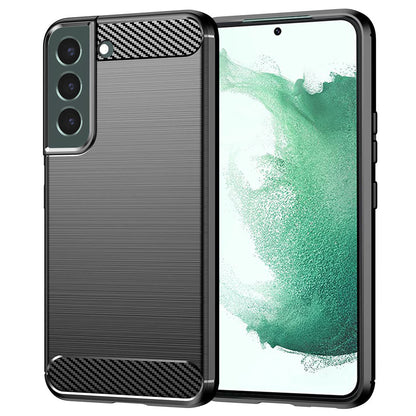 Case for Samsung Galaxy S22+ 5G S906, Techsuit, Carbon, Black
