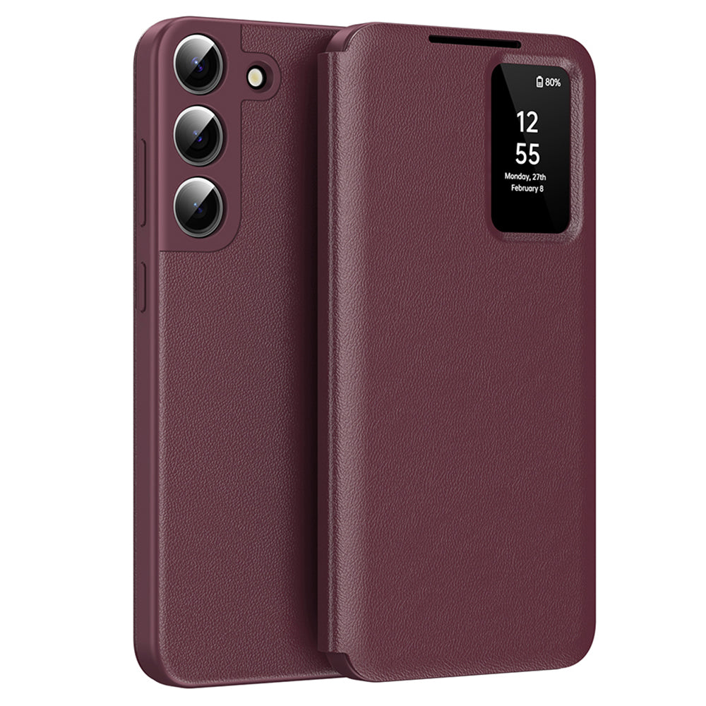 Tok Samsung Galaxy S22+ 5G S906-hoz, Techsuit, SmartView, Piros