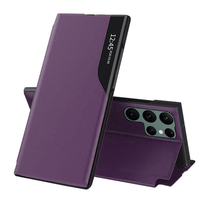 Tok Samsung Galaxy S22 Ultra 5G S908-hoz, Techsuit, eFold, Lila