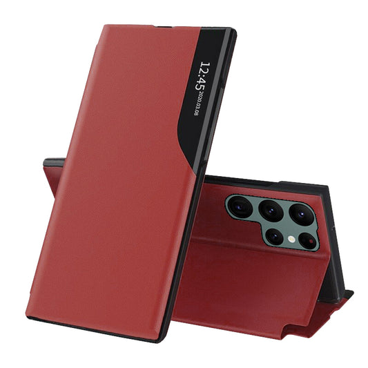 Tok Samsung Galaxy S22 Ultra 5G S908-hoz, Techsuit, eFold, Piros