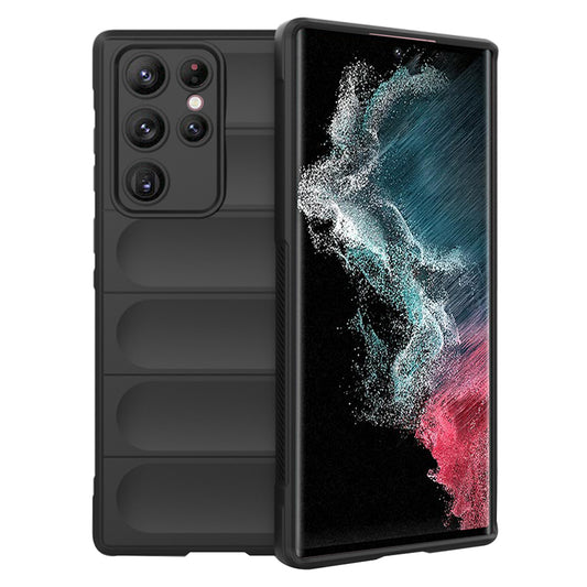 Tok Samsung Galaxy S22 Ultra 5G S908-hoz, Techsuit, Magic Shield, Fekete