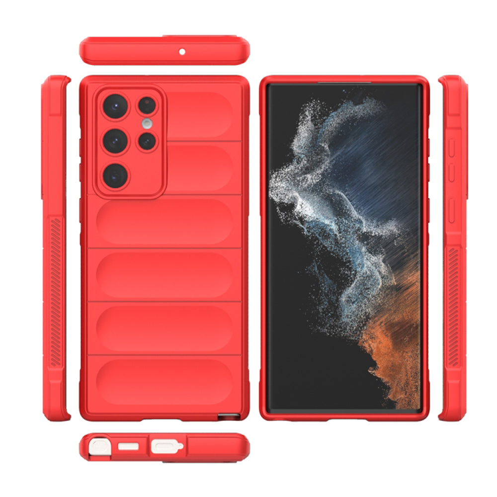 Tok Samsung Galaxy S22 Ultra 5G S908-hoz, Techsuit, Magic Shield, Fekete