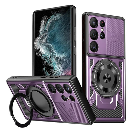Tok Samsung Galaxy S22 Ultra 5G S908-hoz, Techsuit, RuggedCam, Lila
