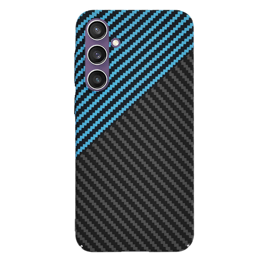 Tok Samsung Galaxy S23 FE S711-hez, Techsuit, Carbonite FiberShell, Fekete Kék