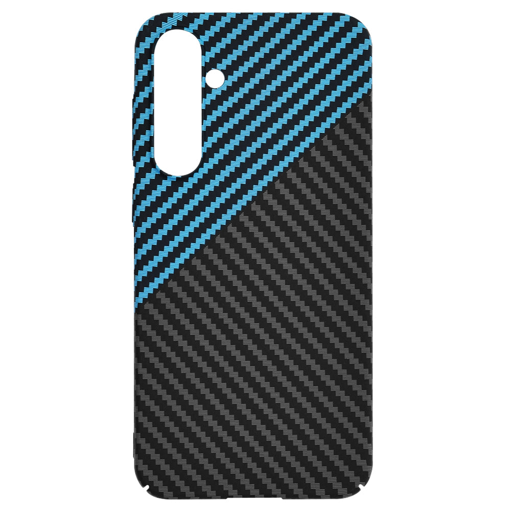 Tok Samsung Galaxy S23 FE S711-hez, Techsuit, Carbonite FiberShell, Fekete Kék