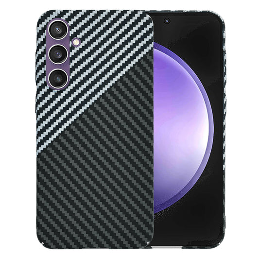 Tok Samsung Galaxy S23 FE S711-hez, Techsuit, Carbonite FiberShell, Fekete Szürke