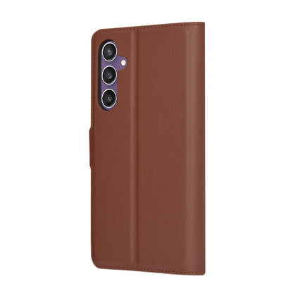 Tok Samsung Galaxy S23 FE S711-hez, Techsuit, bőr folio, barna