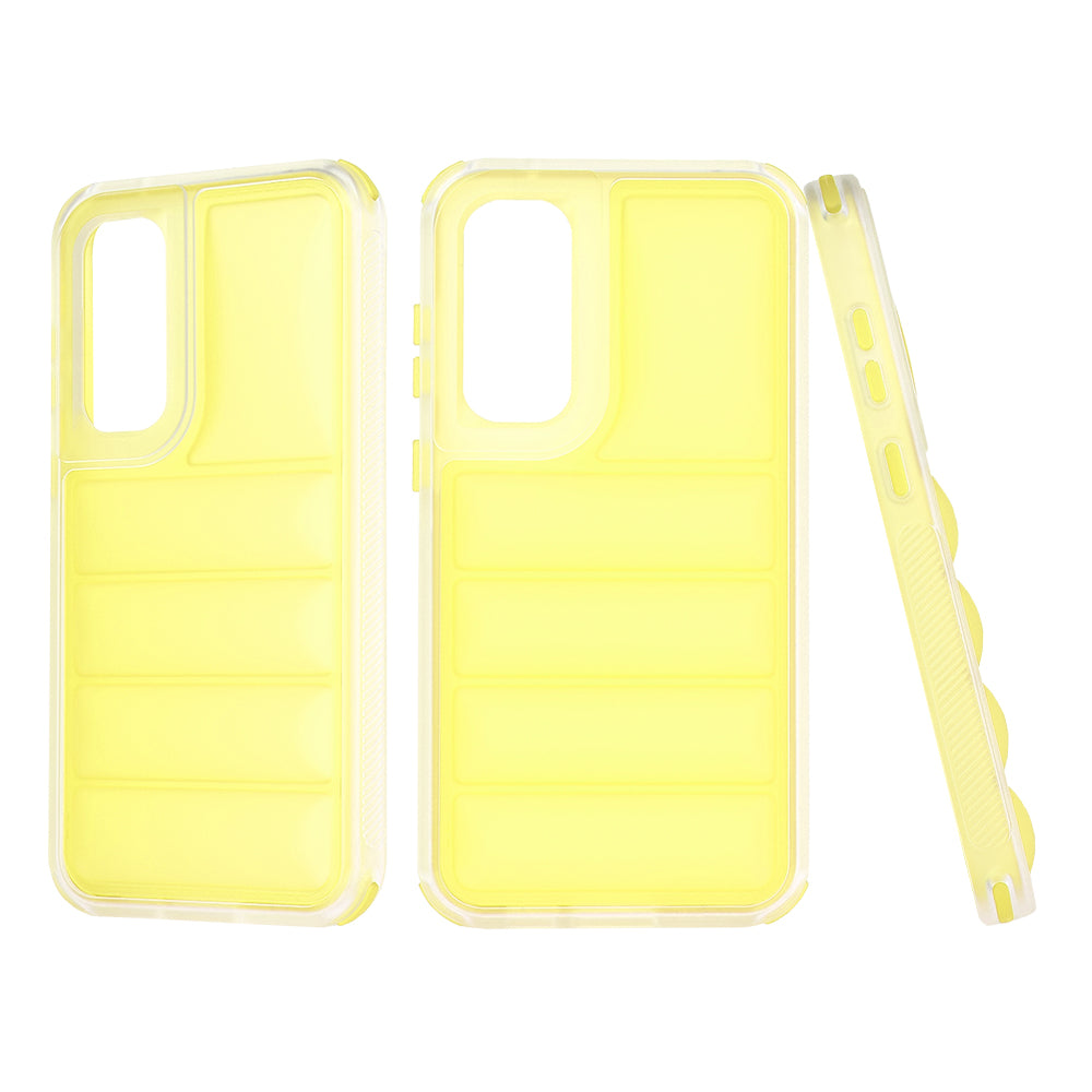 Tok Samsung Galaxy S23 FE S711-hez, Techsuit, Wave Shield, Sárga