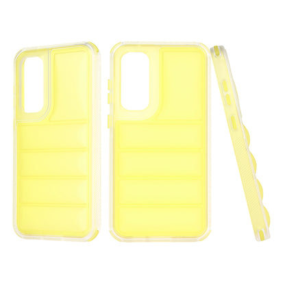 Tok Samsung Galaxy S23 FE S711-hez, Techsuit, Wave Shield, Sárga