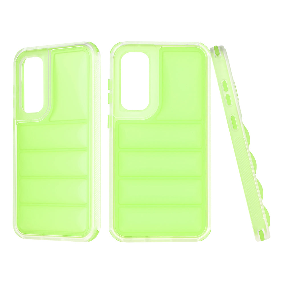 Tok Samsung Galaxy S23 FE S711-hez, Techsuit, Wave Shield, Zöld