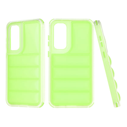 Tok Samsung Galaxy S23 FE S711-hez, Techsuit, Wave Shield, Zöld
