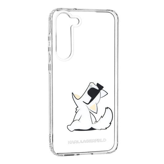 Case for Samsung Galaxy S23+ S916, Karl Lagerfeld, Choupette Eat, Transparent