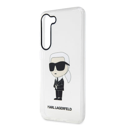 Tok Samsung Galaxy S23+ S916-hoz, Karl Lagerfeld, Ikonik Karl, Átlátszó