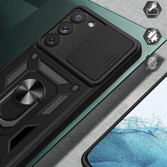 Tok Samsung Galaxy S23+ S916-hez, Techsuit, CamShield, Zöld