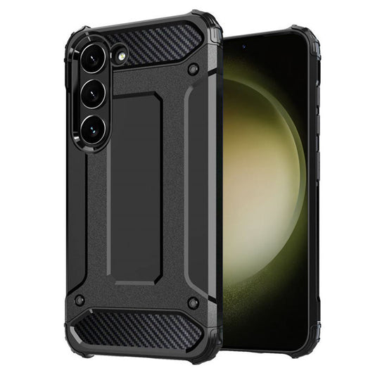 Tok Samsung Galaxy S23+ S916-hez, Techsuit, Hybrid Armor, Fekete