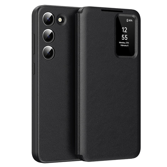 Tok Samsung Galaxy S23+ S916-hez, Techsuit, SmartView, Fekete