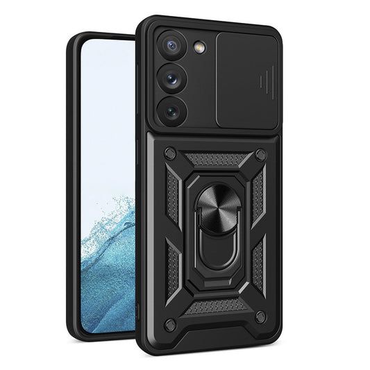 Tok Samsung Galaxy S23 S911-hez, Techsuit, CamShield, Fekete