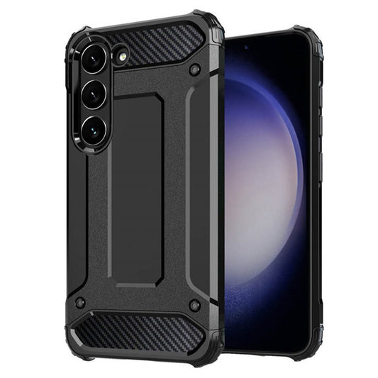 Tok Samsung Galaxy S23 S911-hez, Techsuit, Hybrid Armor, Fekete