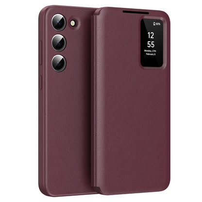 Tok Samsung Galaxy S23 S911-hez, Techsuit, SmartView, Piros