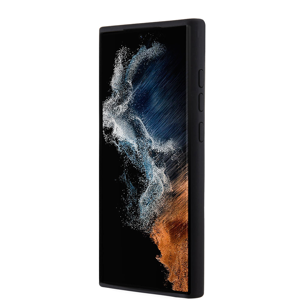 Tok Samsung Galaxy S23 Ultra S918-hoz, Karl Lagerfeld, Choupette szilikon, Fekete