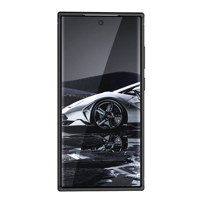 Tok Samsung Galaxy S23 Ultra S918-hoz, Techsuit, CarbonFiber, Fekete