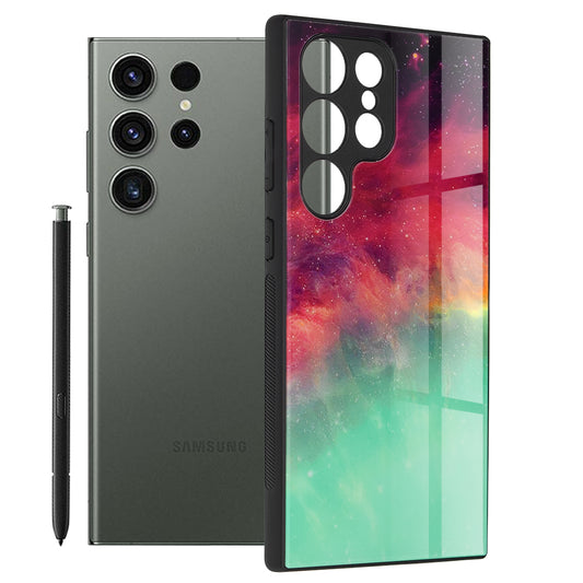 Tok Samsung Galaxy S23 Ultra S918-hoz, Techsuit, Glaze, Türkiz