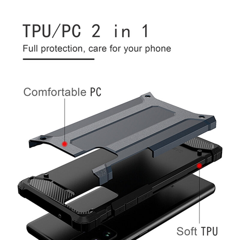 Tok Samsung Galaxy S23 Ultra S918-hoz, Techsuit, Hybrid Armor, Fekete