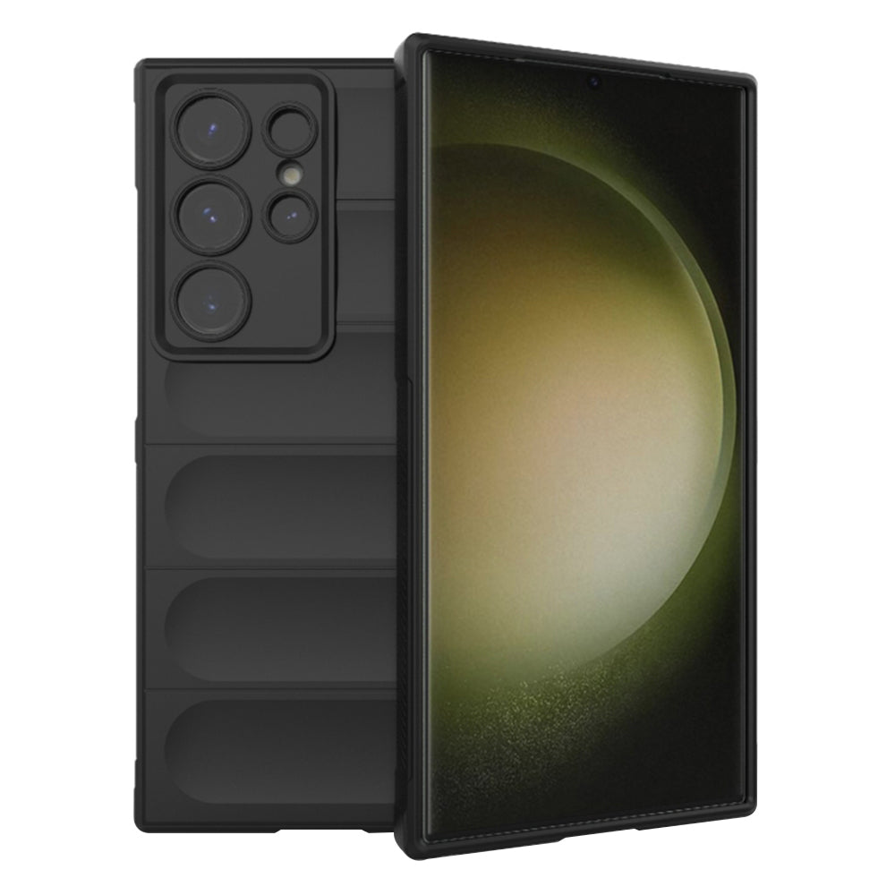 Tok Samsung Galaxy S23 Ultra S918-hoz, Techsuit, Magic Shield, Fekete