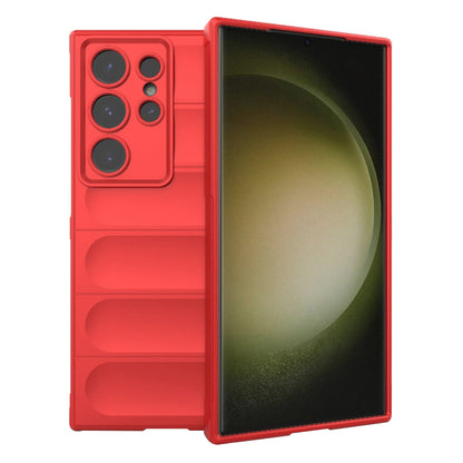 Tok Samsung Galaxy S23 Ultra S918-hoz, Techsuit, Magic Shield, Piros