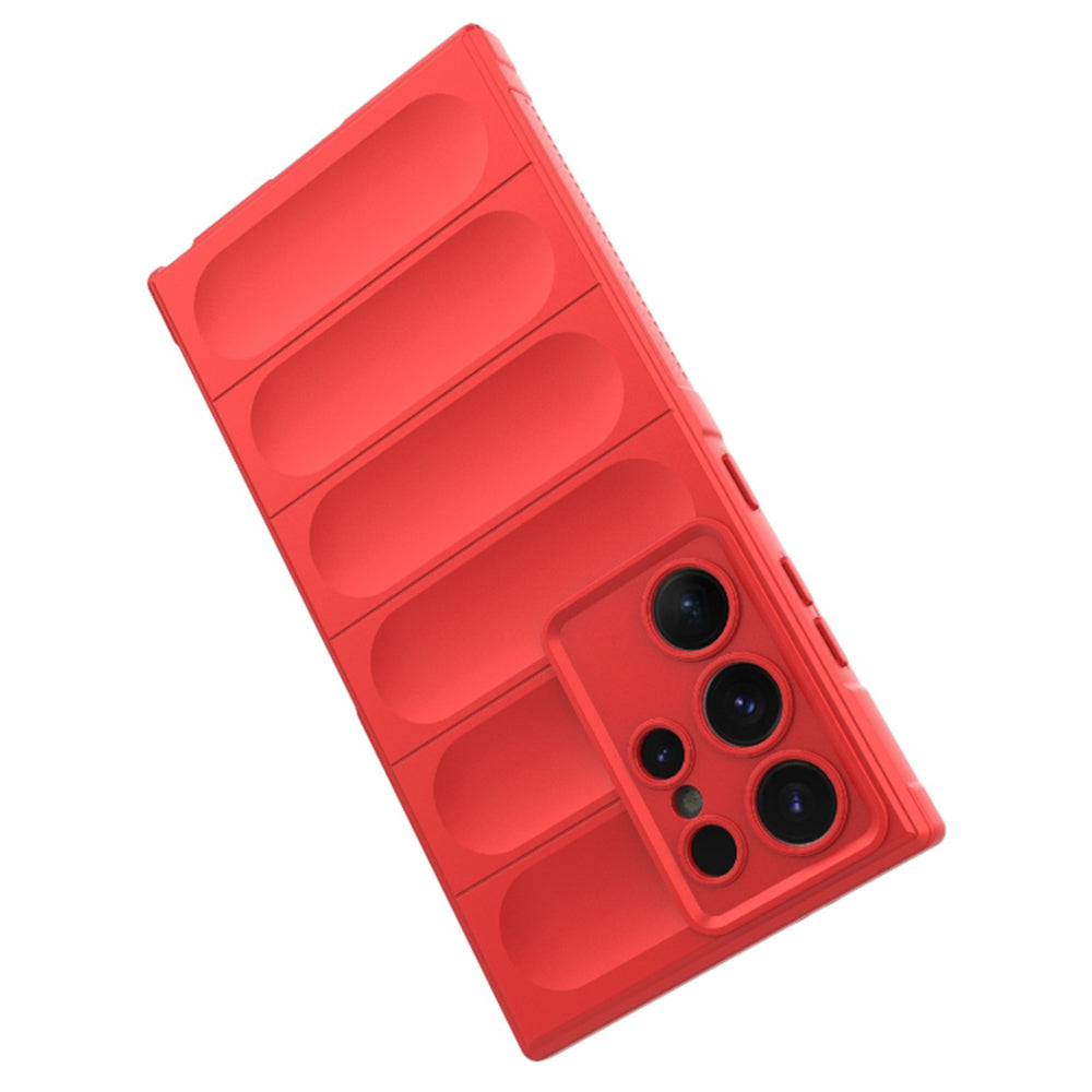 Tok Samsung Galaxy S23 Ultra S918-hoz, Techsuit, Magic Shield, Piros