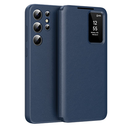 Case for Samsung Galaxy S23 Ultra S918, Techsuit, SmartView, Blue
