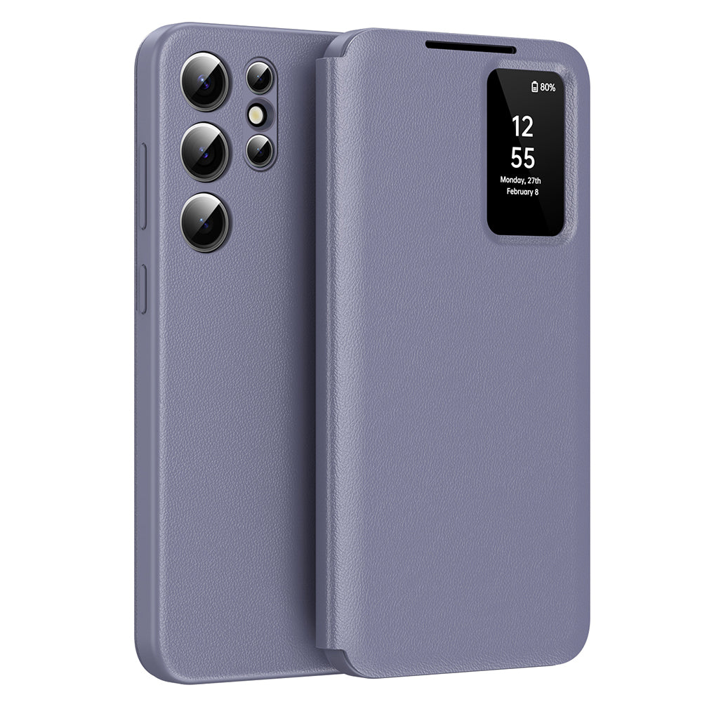 Case for Samsung Galaxy S23 Ultra S918, Techsuit, SmartView, Purple