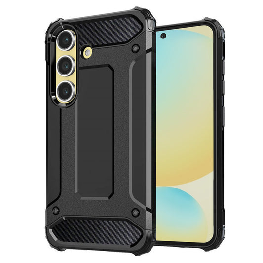Tok Samsung Galaxy S24 FE S721-hez, Techsuit, Hybrid Armor, Fekete