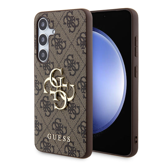 Tok Samsung Galaxy S24+ S926-hoz, Guess, 4G Big Logo, Barna