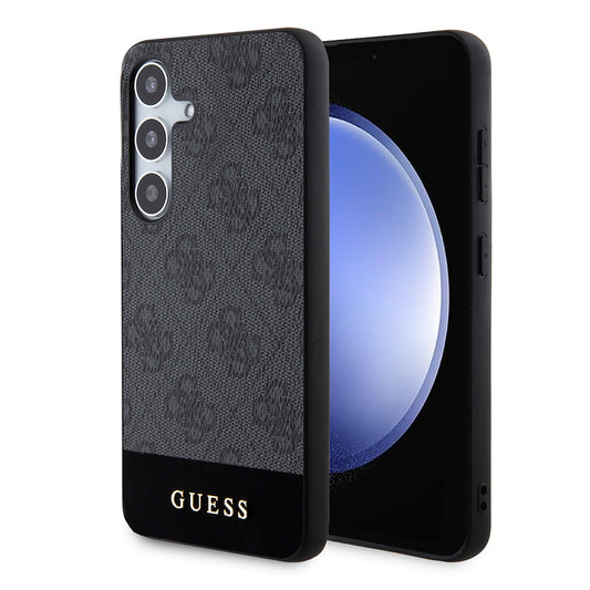 Tok Samsung Galaxy S24+ S926-hoz, Guess, 4G Stripe, Fekete