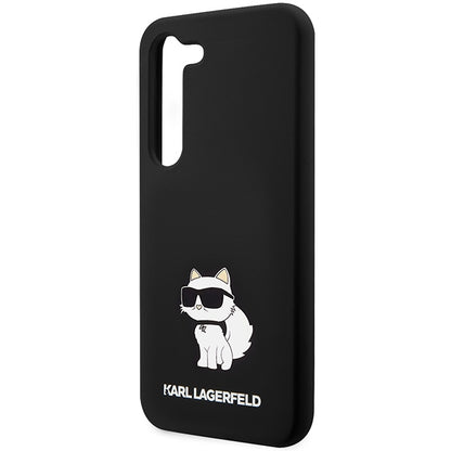 Tok Samsung Galaxy S24+ S926-hoz, Karl Lagerfeld, Choupette szilikon, fekete
