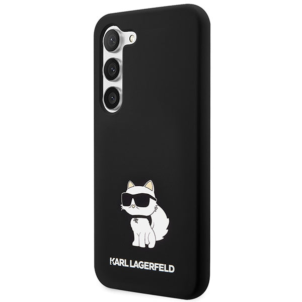 Tok Samsung Galaxy S24+ S926-hoz, Karl Lagerfeld, Choupette szilikon, fekete