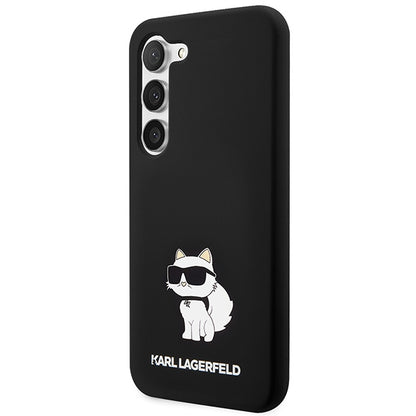 Tok Samsung Galaxy S24+ S926-hoz, Karl Lagerfeld, Choupette szilikon, fekete