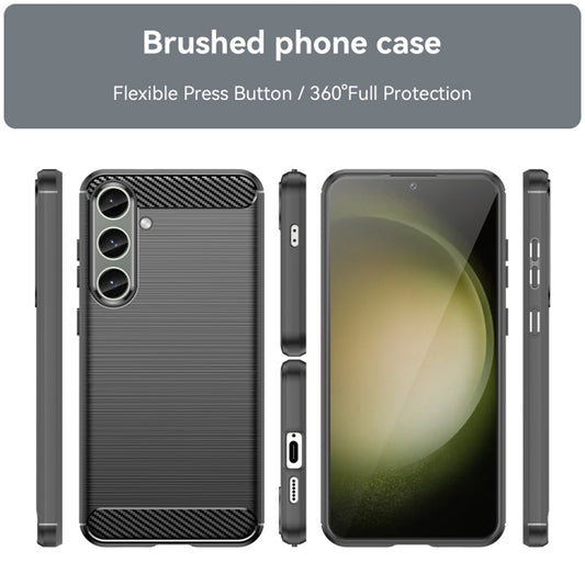 Tok Samsung Galaxy S24+ S926-hoz, Techsuit, Karbon, Fekete